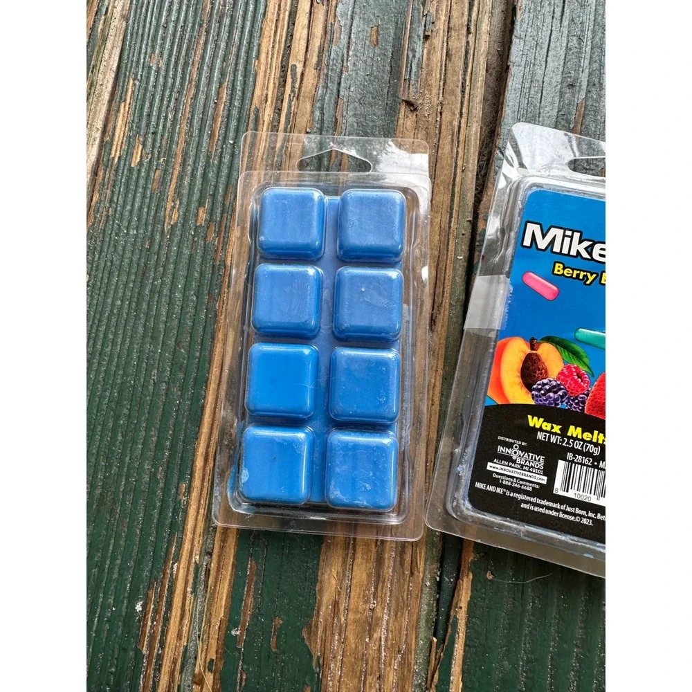 Mike and Ike Berry Blast Scented Wax Melts 2.5 oz 2-Pack Blue Candy Scent